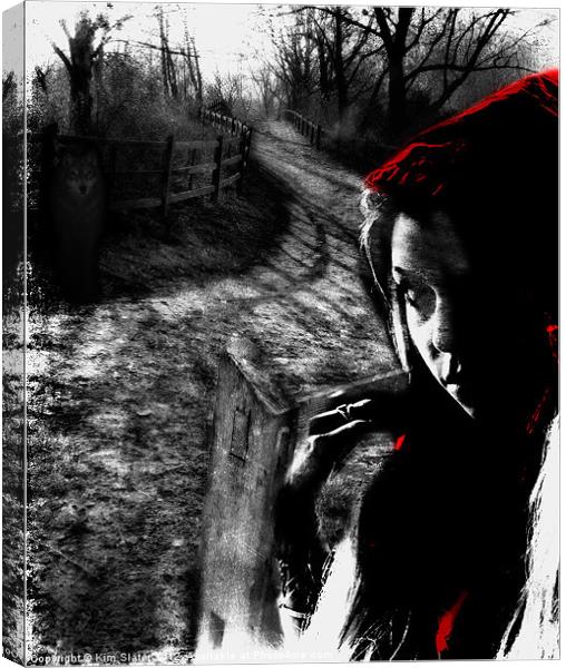 Red Riding Hood Canvas Print by Kim Slater