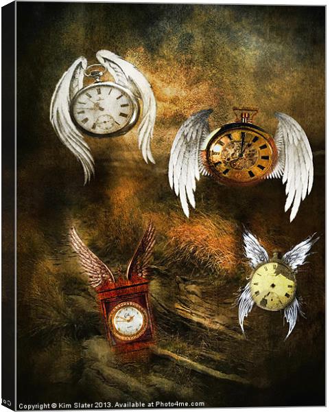 Time Flys Canvas Print by Kim Slater
