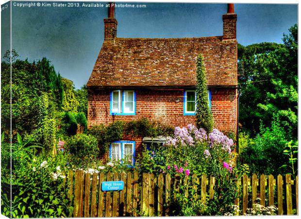 West House Cottage Canvas Print by Kim Slater