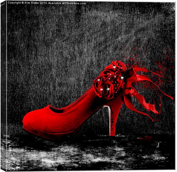 The Red Shoe Canvas Print by Kim Slater