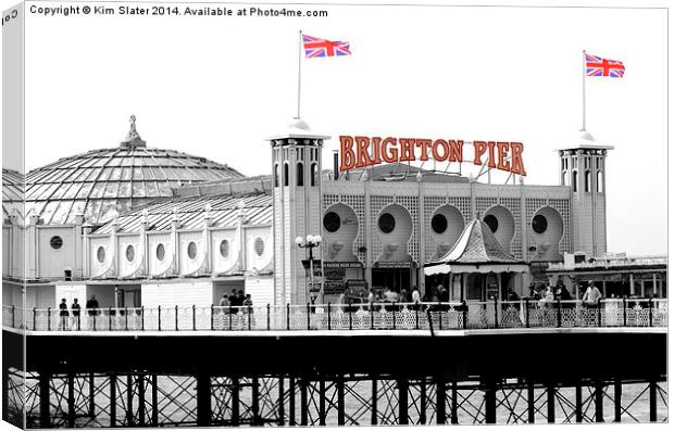  Brighton Pier Canvas Print by Kim Slater