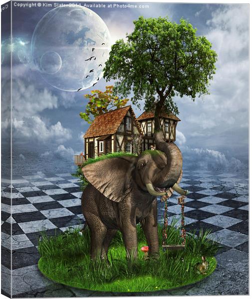 The Elephant House Canvas Print by Kim Slater
