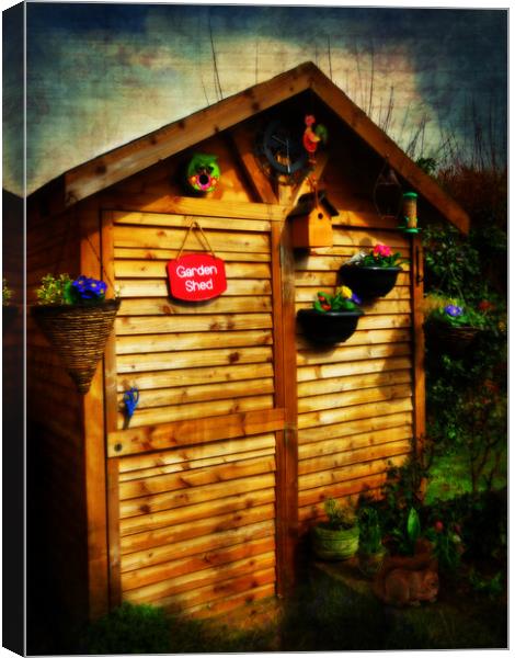The Garden Shed Canvas Print by Kim Slater
