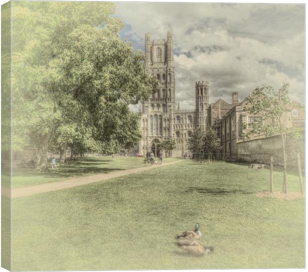 Ely Cathedral Canvas Print by Kim Slater