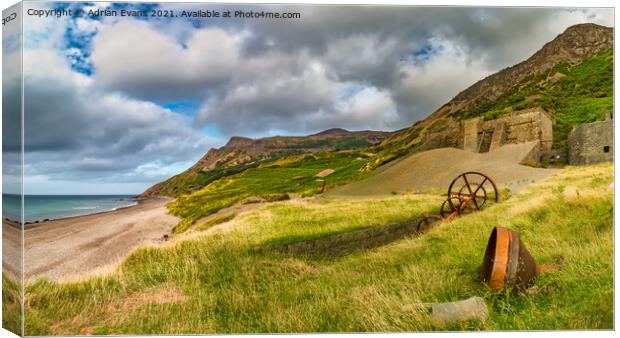 Nant Gwrtheyrn Llyn Peninsula Wales Canvas Print by Adrian Evans