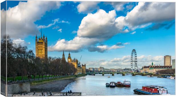 London City England Canvas Print by Adrian Evans