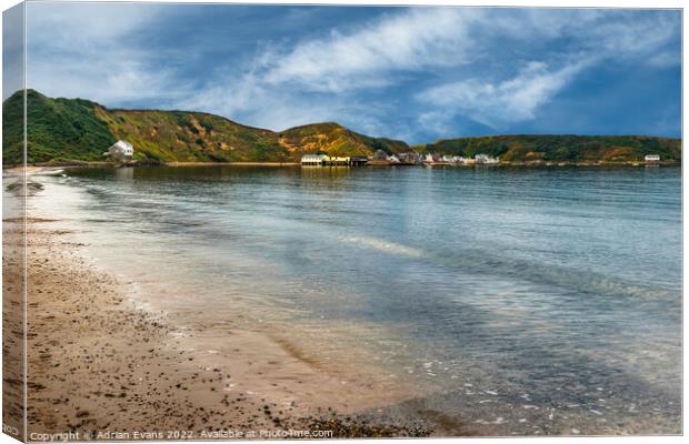 Porthdinllaen Morfa Nefyn Wales Canvas Print by Adrian Evans