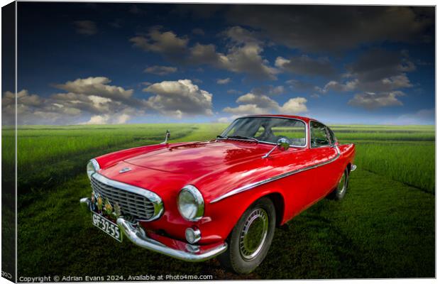 Classic Sports Car  Canvas Print by Adrian Evans