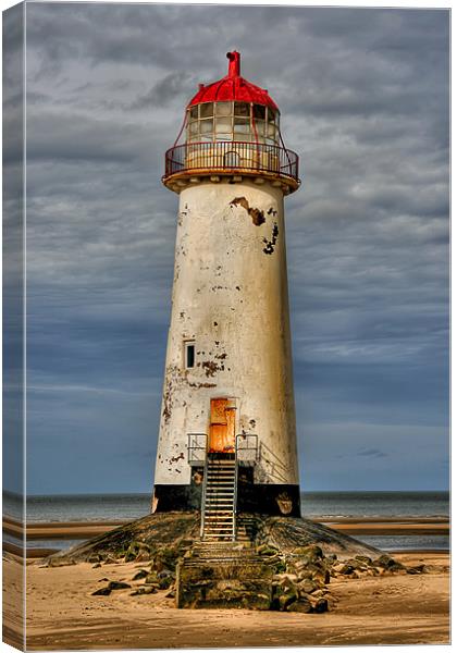 Talacre Lighthouse Wales Canvas Print by Adrian Evans