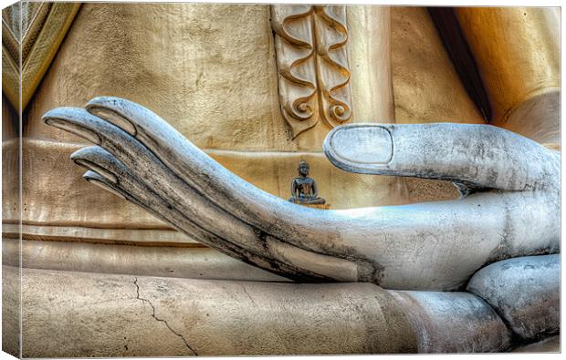 Hand of Buddha Canvas Print by Adrian Evans