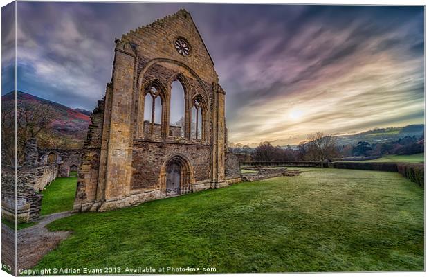 Abbey Ruins Canvas Print by Adrian Evans