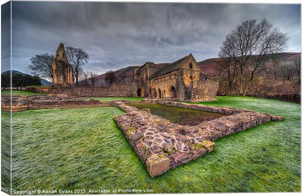 Abbey Ruin Canvas Print by Adrian Evans