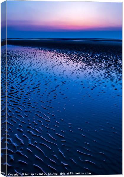 Blue Hour Canvas Print by Adrian Evans