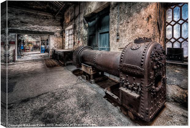 Old Boiler Canvas Print by Adrian Evans