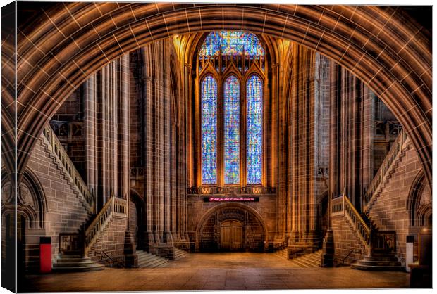 Cathedral Glass Canvas Print by Adrian Evans