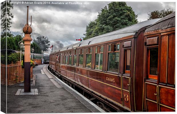 Vintage Railway Carriages Canvas Print by Adrian Evans