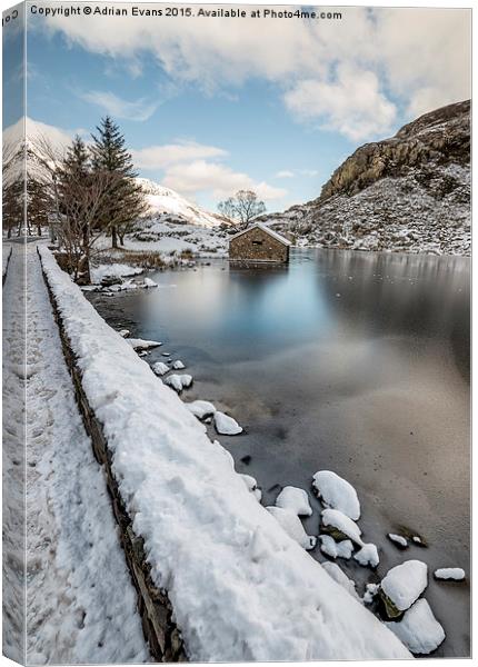Snowcapped Canvas Print by Adrian Evans