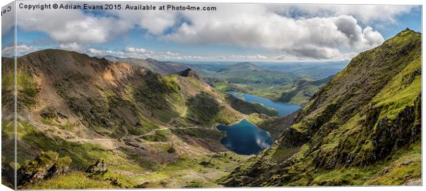 Snowdon Summit Canvas Print by Adrian Evans