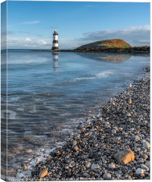 Penmon Point Lighthouse Canvas Print by Adrian Evans