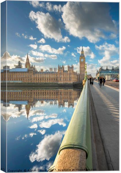Big Ben London Canvas Print by Adrian Evans
