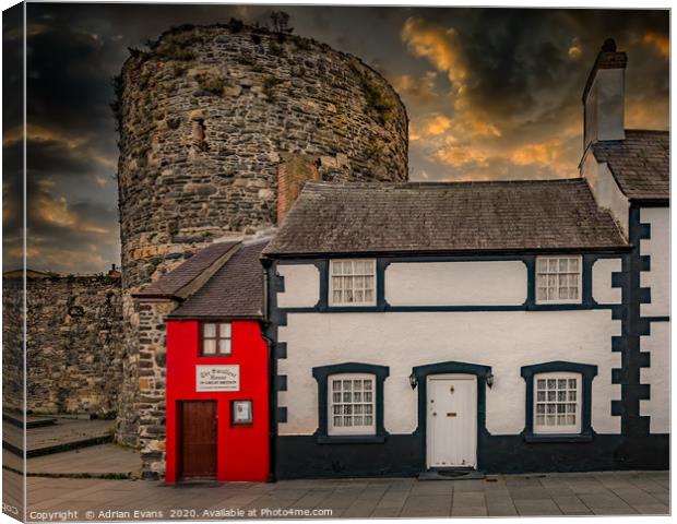 Smallest House In Great Britain Canvas Print by Adrian Evans