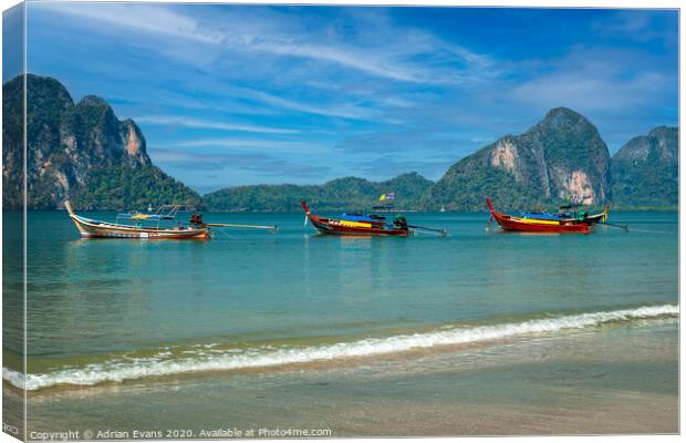 Pak Meng Beach Thailand Canvas Print by Adrian Evans