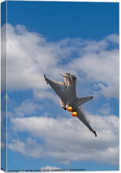 Eurofighter Typhoon Canvas Print by Adrian Evans