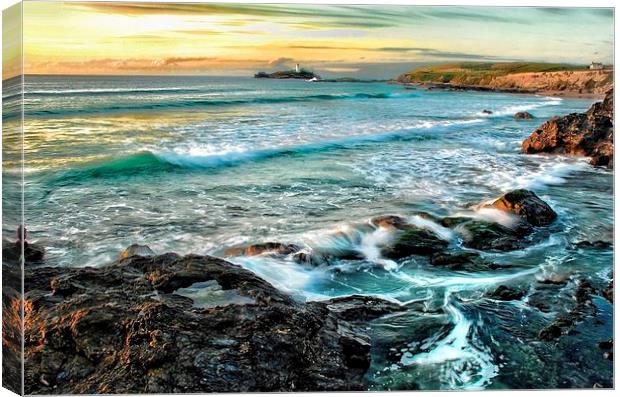 Godrevy lighthouse Cornwall Canvas Print by Gary Pearson