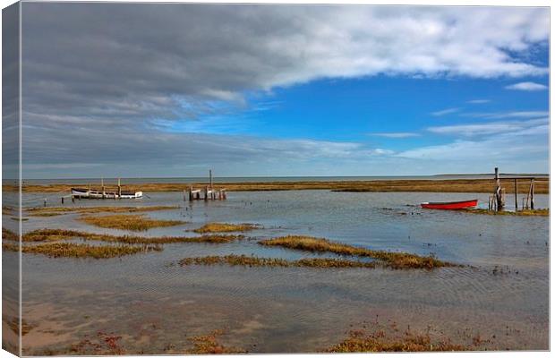 High tide at Thornham Canvas Print by Gary Pearson