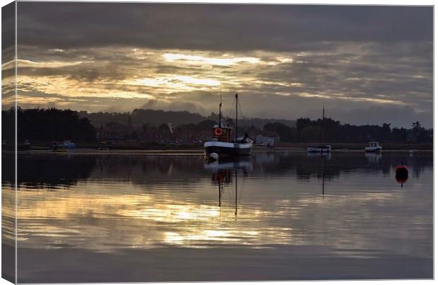 Calm day at Brancaster Staithe Canvas Print by Gary Pearson