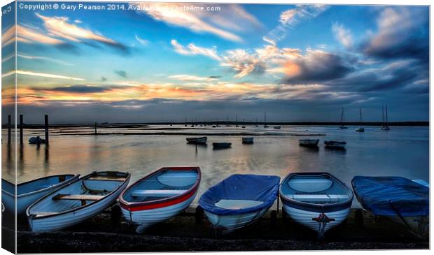 High tide at Brancaster Staithe Canvas Print by Gary Pearson