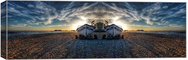 Cromer beach mirror image Canvas Print by Gary Pearson