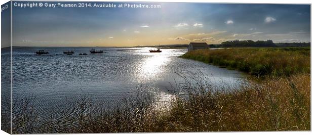  High tide at Thornham Canvas Print by Gary Pearson