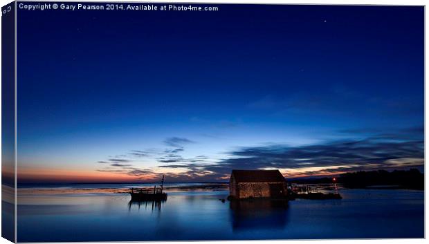  First light - early morning at Thornham Canvas Print by Gary Pearson