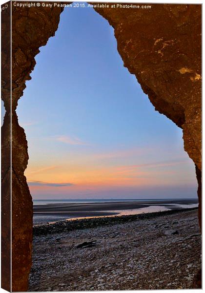  Sunset at Hunstanton Canvas Print by Gary Pearson
