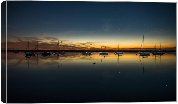 Midnight in June - Brancaster Staithe  Canvas Print by Gary Pearson