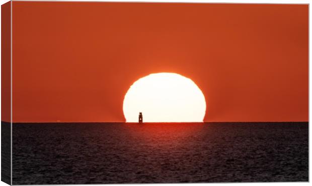 Sunset behind St Botolphs church in Boston Canvas Print by Gary Pearson