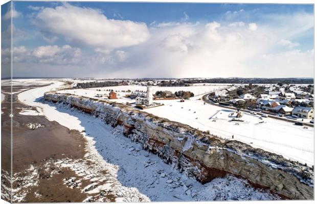 A Wintery day in Hunstanton  Canvas Print by Gary Pearson
