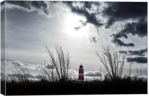 Happisburgh lighthouse  Canvas Print by Gary Pearson