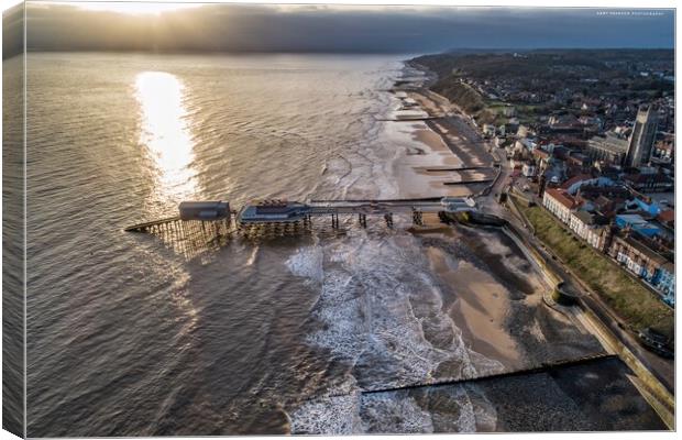 Sunrise over Cromer pier Canvas Print by Gary Pearson