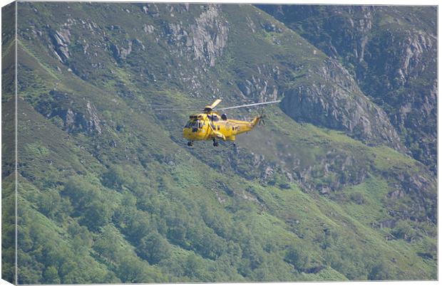 airlift from Ben Nevis Canvas Print by Fiona Snedden