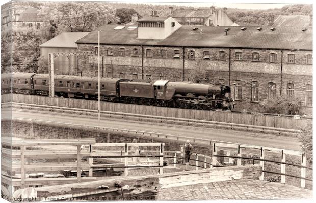 Steam Romance: Flying Scotsman Journey Canvas Print by Trevor Camp