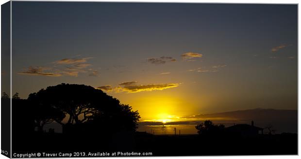 Algarve Sunrise Canvas Print by Trevor Camp