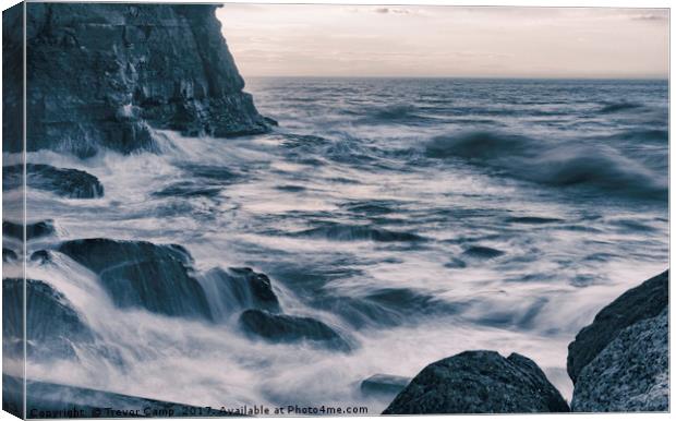 Power of the Sea Canvas Print by Trevor Camp