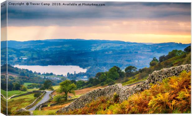 Windermere from Kirkstone Canvas Print by Trevor Camp