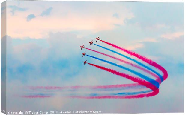 Red Arrows - 04 Canvas Print by Trevor Camp
