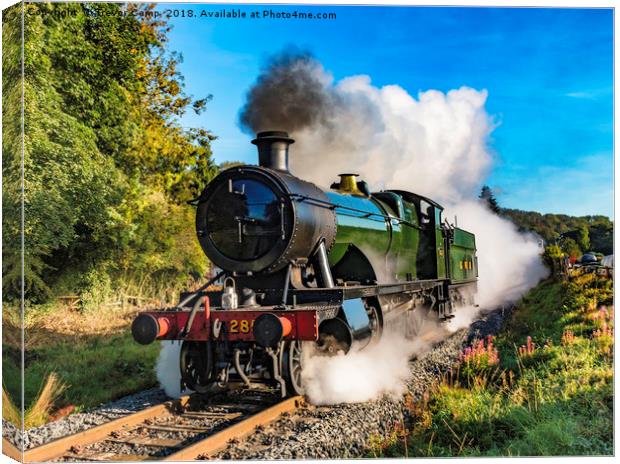 Steam locomotive GWR 2857 Canvas Print by Trevor Camp