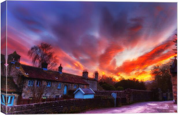 Christmas Day Fiery Farewell Canvas Print by Trevor Camp