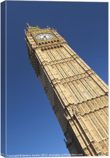 Big Ben,London, England Canvas Print by stefano baldini