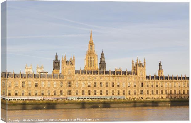 The houses of parliament,London,UK Canvas Print by stefano baldini